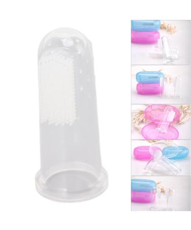 Buy Toddler Finger Toothbrush - Soft Bristles BPA-Free Safe & Colorful (White Blue Pink) - Perfect for Teeth Training - Buy Online on GoSupps.com