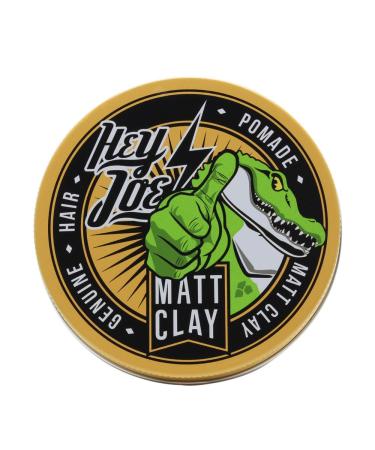 HEY JOE! - Genuine Hair Pomade Matt Clay | Cera Mate para Pelo con Fijaci n Alta - Envase de 100 ml 100 ml (Pack of 1) Genuine hair pomade matt clay