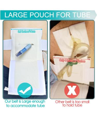G Tube Holder with 6 Inch Sponge Pad for Peritoneal Dialysis Belt - Pack of 1, Medium 24-38 Inch - G-Tube PD Catheter & Peg Feeding J Tube Supplies - Buy Online on GoSupps.com