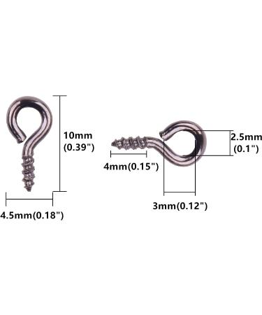 YAKA 1200Pcs 6 Colors Mini Metal Hoop Eye Pins 10 x 4.5mm for DIY Jewelry and Bottles - Screw Threaded Clasps for Charm Bead Crafting - Buy Online on GoSupps.com