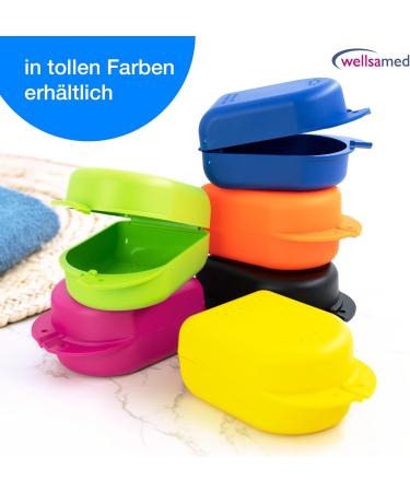 Wellsamed KFO Splint Box Green Line - 100% Recycled Orange Storage for Dental Braces & Splints | Eco-Friendly eCommerce - Buy Online on GoSupps.com