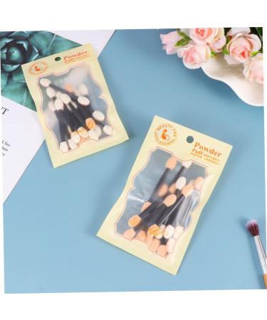 WOONEKY 24pcs Eyeliner Sponge Brush Smudge Eye Brush Dual Ended Eyeshadow Brush 7cm Black - Buy Online on GoSupps.com