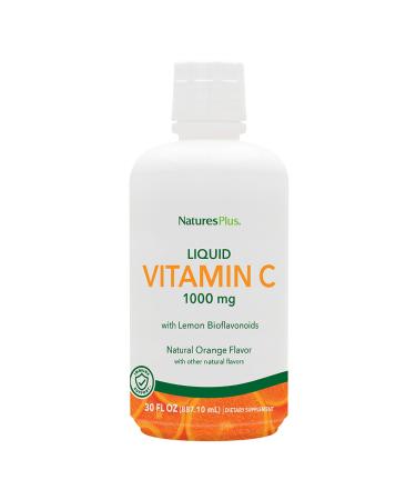 NaturesPlus Liquid Vitamin C - 1000 mg 30 fl oz - with Lemon Bioflavonoids - Vegetarian Gluten Free - 30 Servings 30 Ounce