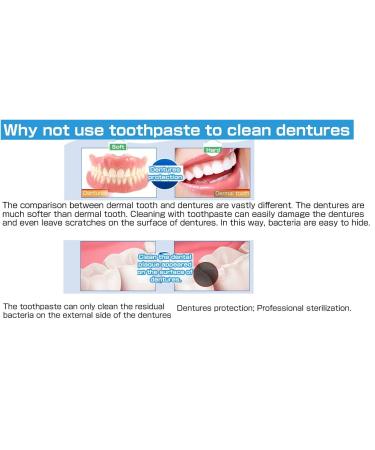 Professional Portable Ultrasonic Denture Cleaner - Efficient Stain Removal for False Teeth & Braces - Buy Online on GoSupps.com