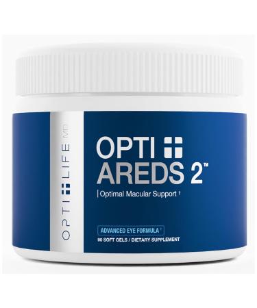 Opti + AREDS 2 Supplements | Vision & Eye Health Supplements for Adults | Includes Lutein Zeaxanthin Zinc and Vitamin C for Macular Support* | 90 Softgels / 45 Servings