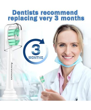 Aoremon Replacement Toothbrush Heads for Philips Sonicare - Compatible with Sonicare HX9023/65 - Snap-on Electric Toothbrush Heads in White - Buy Online on GoSupps.com