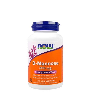 NOW D-Mannose 500 mg,120 Veg Capsules