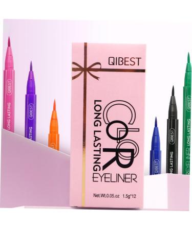 TOVINANNA 24 Pcs Liquid Eyeliner Red Eyeliner Pencil Colored Eyeliner Waterproof Eyeliner Eye Beauty Pencil 1 count (Pack of 1) As Shownx2pcs - Buy Online on GoSupps.com