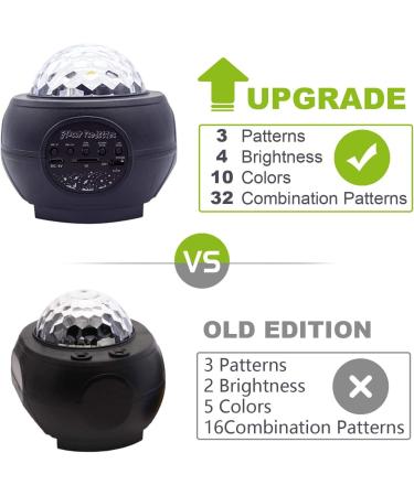3-in-1 Star Lights Projector: LED Night Galaxy Light for Bedroom Decor - Bluetooth Music, USB, Color Changing - Perfect Sky Star Lite for Kids & Adults - Buy Online on GoSupps.com