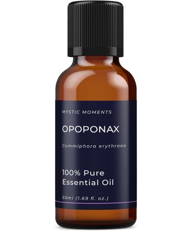 Mystic Moments Opoponax Essential Oil 50ml | Pure Natural Oil for Diffusers Aromatherapy & Vegan Massage - GVO-Free - Buy Online on GoSupps.com