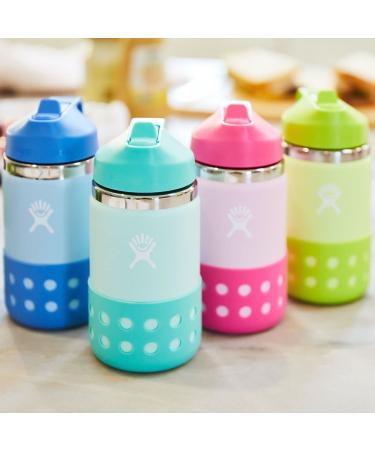 Hydro Flask Kids Wide Mouth Straw Lid and Boot - Honeydew - 12 Oz Paradise - Buy Online on GoSupps.com