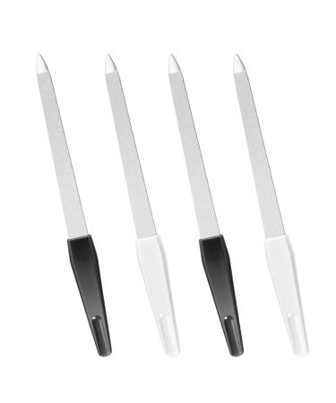 4pack Metal Nail Files Yedtreg Professional Nail Files for Natural Nails Double Sided Sapphire Grit for Shaping Styling Gel and Acrylic Nails Nails Accessories Tools for Home Salon Use 4 Pack