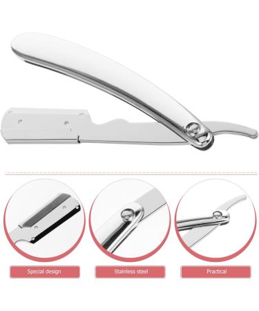 Beavorty Manual Safety Razor for Men | Professional Beard & Hairdresser Razor Blade Holder - Old Fashioned ABS Design - Buy Online on GoSupps.com