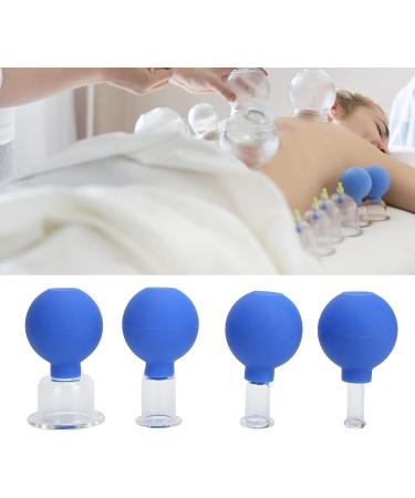 4-Part Multifunctional Cupping Set | Detoxify Enhance Blood Circulation & Rejuvenate Skin | Durable Rubber & Glass Cups - Buy Online on GoSupps.com