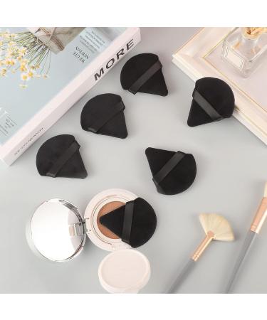 Pimoys 9-Piece Triangle Powder Puff Set - Soft Velour Makeup Sponges for Flawless Foundation Application - Black - Buy Online on GoSupps.com