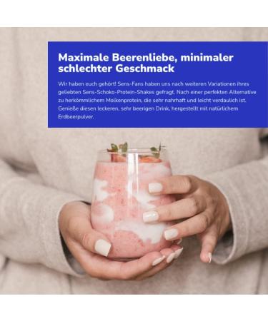  SENS Strawberry Protein - Roasted Insect Protein 455g - Cricket Protein Powder Lactose and Chemical Free - Sports Nutrition - Buy Online on GoSupps.com