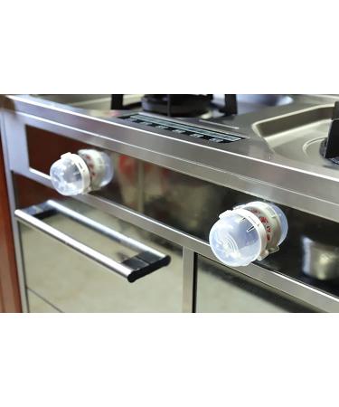 5PCS Gas Stove Knob Covers - Child Safety Transparent Guard w/ Strong Adhesive - Buy Online on GoSupps.com