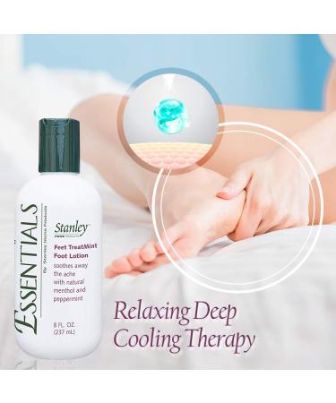 Stanley Essentials Feet TreatMint Foot Lotion 8oz - Natural Peppermint Moisturizing Cream for Pain Relief - Men & Women - 8.5 Fl Oz - Buy Online on GoSupps.com