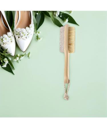 Beavorty Brosse Exfoliante Combin e Pierre Naturelle Dissolvant De Callosit s purateur De Pieds Brosse Poils Et Pierre Pour P dicure Spa Et Soin Des Pieds - Buy Online on GoSupps.com