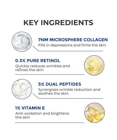 SKINERSE Retinol Serum for Face Anti Aging Serum Retinoid Collagen with Vitamin E Resurfacing Facial Rapid Fine Lines Repair Brightening Pore Minimizer for Face Daily Skin Care Treatment 1oz - Buy Online on GoSupps.com