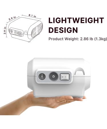 Portable Nebulizer Machine for Adults & Kids - Personal Steam Inhaler for Breathing Issues - Cool Mist Compressor System - Home & Travel Nebulizer Kit (Gray) - Buy Online on GoSupps.com