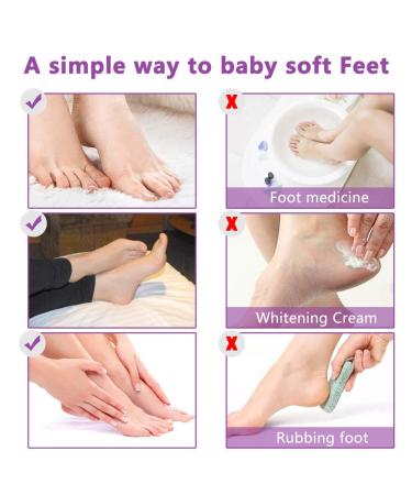 Foot Peel Mask 5-Pack - Exfoliating Foot Care for Baby Soft Skin - Repair Dry Cracked Feet & Calluses - Lavender Scented - Buy Online on GoSupps.com