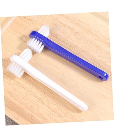 Beavorty Double-Headed Toothbrush Set - 4 Pieces for Effective Artificial Teeth Cleaning | Double-Sided Prosthesis Brush - Buy Online on GoSupps.com