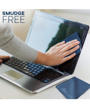 Buy Care Touch Microfiber Cleaning Cloths - 6 Pack for Glasses Phones & Screens | Lint-Free Large Navy Blue Microfiber Cloths - Buy Online on GoSupps.com