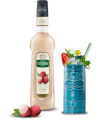 Mathieu Teisseire Litchi Syrup for drinks lemonades sodas cocktails with or without alcohol teas milkshakes smoothies 70cl bottle - Buy Online on GoSupps.com