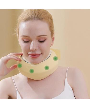 Neck Brace | Soft Adjustable Cervical Collar Soft Foam Neck Brace Cervical Collar Adjustable Support Brace for Sleeping Relieves Neck Pressure and Spine Pressure Yellow - Buy Online on GoSupps.com