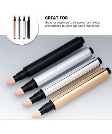 Beaupretty Makeup Concealer Full Coverage Concealer 4pcs Portable Empty Concealer Pens BB Cream Tube Liquid Foundation Pressing Pen Makeup Foundation Full Coverage Concealer - Buy Online on GoSupps.com