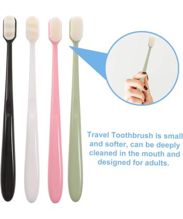 Minkissy Travel Toothbrush Set - 12 Soft Brushes for Gentle Tooth & Gum Care | Portable & Durable Travel Essentials - Buy Online on GoSupps.com