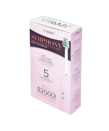 VITAMMY Symphony Pink Sonic Toothbrush - Comfort Housing for Superior Oral Care | International Shipping Available - Buy Online on GoSupps.com