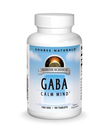 Source Naturals GABA 750 mg 180 Tablets