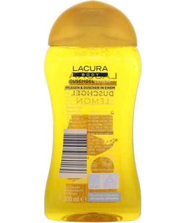 Royal Sanders BV LACURA Body shower gel lemon with moisturizing ingredients vegan 300 ml pack of 2 - Buy Online on GoSupps.com