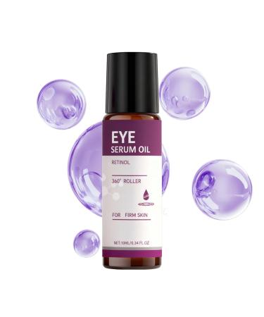 Roll-On Huile pour les yeux - 10 ml - Hydratante non grasse - Huile pour les yeux contre les cernes - Pour femmes et hommes - R duit les pattes d'oie - Lisse la peau