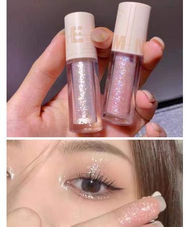 Go Ho Glitter Eyeshadow & Eyeliner Set - Diamond Sparkle Makeup Kit for Women - Korean Makeup 04 Champagne Bronze - Buy Online on GoSupps.com