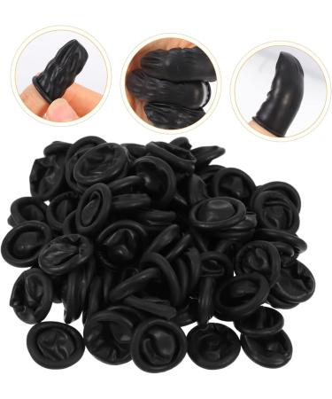 Buy FRCOLOR 200pcs Rubber Finger Stalls | Multi-Function Finger Protectors & Covers - Portable Replaceable Medium Black Finger Cots for eCommerce International Shipping - Buy Online on GoSupps.com