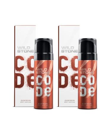 VAYUP Copper No Gas Body Perfume for Men Long Lasting Energetic Fragrance Pack of 2 (120ml each)