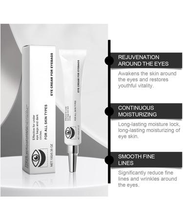 Eyebag Cream for Puffiness Instant Lift Plus Poche Yeux Instant Eye Lift Removes Bags Dark Circles Firming Delicate skin Anti-Aging Under Eye Moisturizer with Niacinamide&Ceramide (1) - Buy Online on GoSupps.com