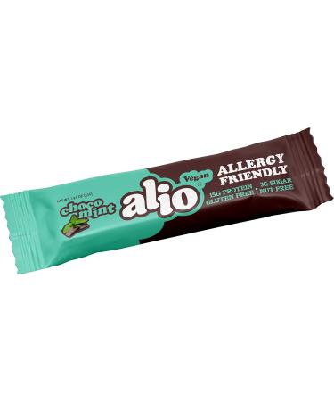 Alio Choco Mint Protein Bar - Allergen Free Vegan Gluten Free Nut Free Low Calorie - 12 Bars | Non-GMO Kosher Plant Based Snack - Buy Online on GoSupps.com