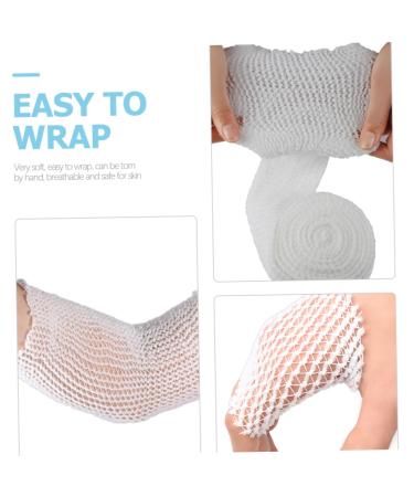 Healeved 1 Roll Elastic Athletic Tape - Tubular Extremities Retainer Wound Mesh - 200x5.8cm - White | International Shipping Available - Buy Online on GoSupps.com