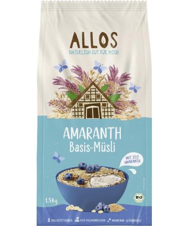  Allos Allos Organic Amaranth Base Muesli Classic (6 x 1.50 kg) - Buy Online on GoSupps.com