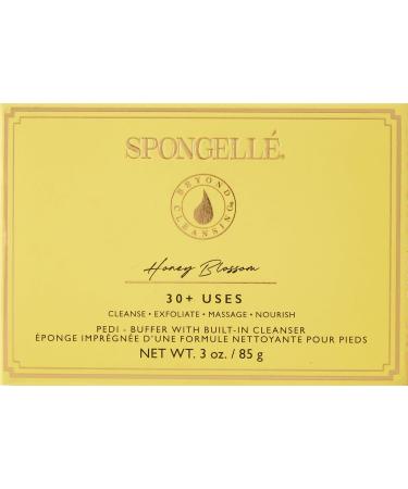 Spongell Pedi-Buffer - Cleanse Exfoliate & Polish Feet - Honey Blossom - Buy Online on GoSupps.com
