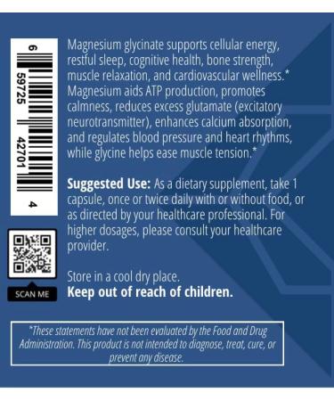 Apeiron Elementals Magnesium Glycinate 100mg 120 Capsules Energy Balance Sleep Support - Buy Online on GoSupps.com