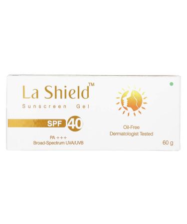 Glenmark La Shield La Shield Sunscreen Gel SPF 40  White  60 g