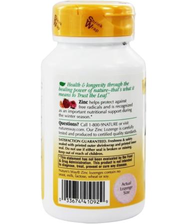 Natures Way Zinc Lozenges 60 CT - Immune Support Supplement - Buy Online on GoSupps.com