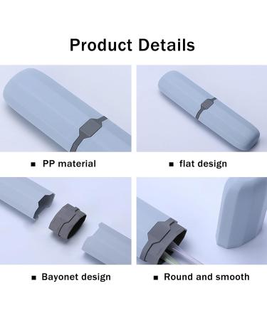 Khiry Waterproof Travel Toothbrush Case - 4-Piece Storage Box for Camping School & Travel - Buy Online on GoSupps.com