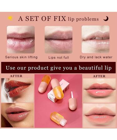 Wutian Lip Plumper Set - Natural Lip Enhancer for Fuller Lips - Hydrating Serum to Reduce Fine Lines - Rose Lip Care Duo - Buy Online on GoSupps.com