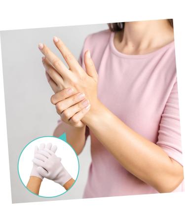 FRCOLOR 3 Pairs Moisturizing Gloves Cosmetics Fingerless Gloves Hydrating Gloves Mittens for Women Anti- Cracking Mitten Night Moisturizing Gloves Lotion Pink Sebs White Women's Hand Gel - Buy Online on GoSupps.com